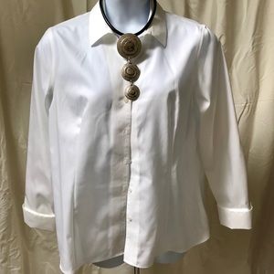 Jones NY Platinum Collection NO Iron Dress Shirt!